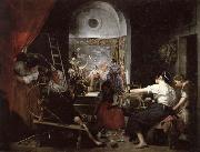 Diego Velazquez The Spinners or The Fable of Arachne oil painting on canvas